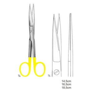 Scissors with Tungsten Carbide Inserts
